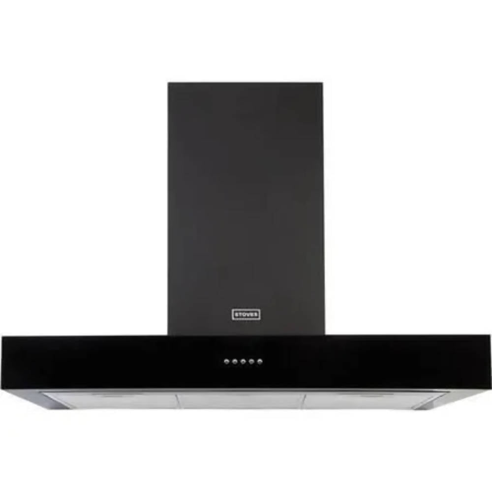 Stoves Cooker Hood Flat 444443552 S900 Sterling MK2 90 cm Black Winstore