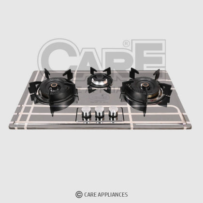 Care SB 333 Steel Top (3 Burners) Built In Hobs