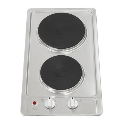 Montpellier SP300X 30cm Stainless Steel Solid Plate Electric Hob