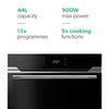 Hoover 44L Built-In Compact Combination Microwave Oven – HMC440TVX
