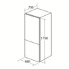 CDA FF770SS Freestanding Fridge Freezer - Stainless Steel