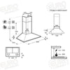 Electrolux LFC319K Chimney Hood 90cm Black - Installments Available