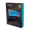 Adata SU800 512GB SSD Internal Hard Drive - Winstore