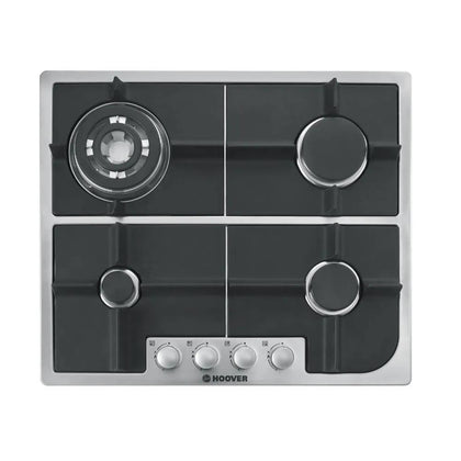 Hoover 4-Burner Gas Hob HGH64SQDX – Efficient & Stylish