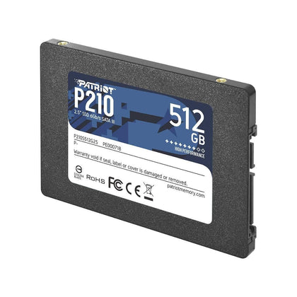 PATRIOT P210 512GB 2.5 inch SSD Hard Drive - Winstore