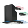 EAC LED Curved Glass Cooker Hood 90cm - Stylish & Efficient with Installments