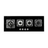4-Burner Linear Gas on Glass Hob – Elegant & Efficient