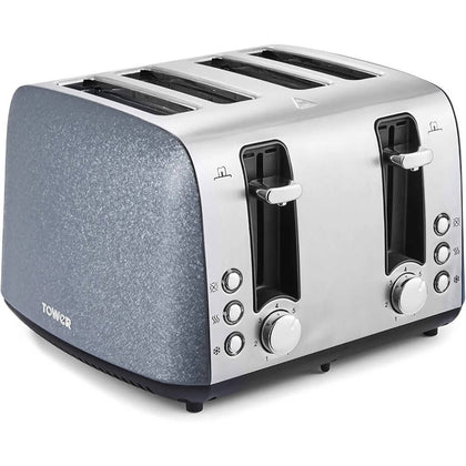 Tower T20053BLU 4-Slice Toaster - Stylish & Efficient