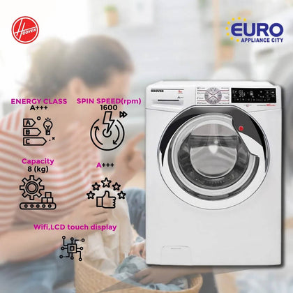 Hoover Washing Machine DWTL68AIW3/1-80 - Smart & Efficient