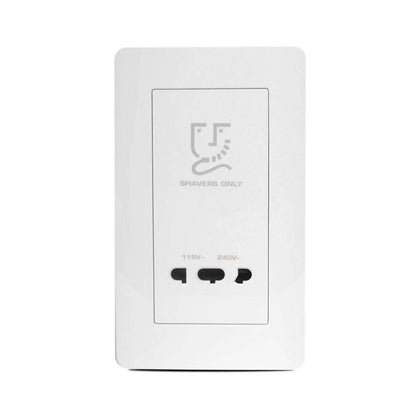 Zencelo Universal Shaver Socket (Vertical) - White