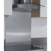 EAC Curved Splashback Stainless Steel 90cm