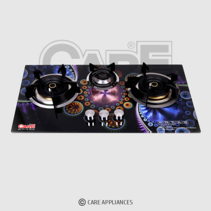 Care 3D 10 Glass Top (3 Burners) Built In Hobs