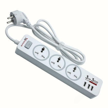 Speed X303PU Premium Portable Power Strip - Installments Available
