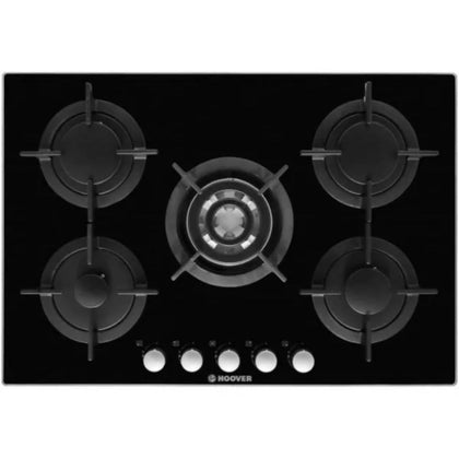 Hoover 5-Burner Gas Hob HGV75SQCB – Premium Performance