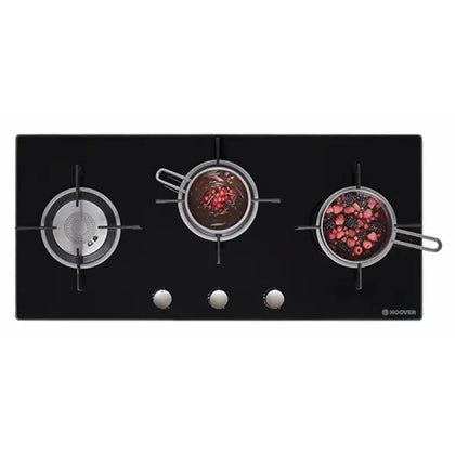 Hoover 90cm Vogue 3-Burner Gas on Glass Hob – Stylish & Efficient
